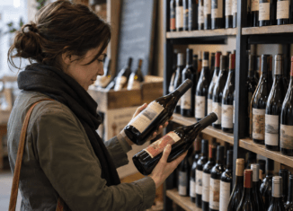 Weinauswahl im Fachhandel nach Preis und Stil