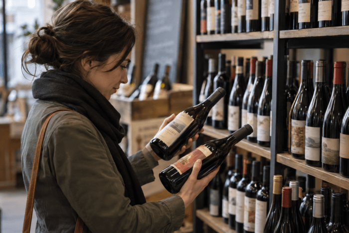 Weinauswahl im Fachhandel nach Preis und Stil